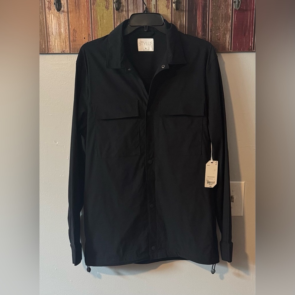 Stylus mens woven lightweight shirt  jacket nwt